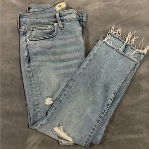 Madewell Light Blue Distressed Ankle Jeans